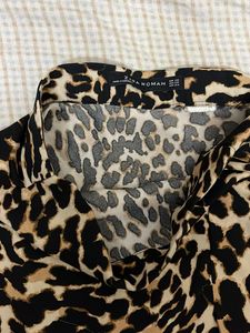 Animal Print Midi Skirt
