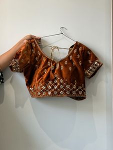 Embroidered Velvet Lehenga