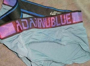 Men's Blue Briefs with Contrast Waistband