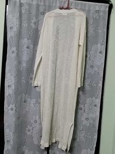 Long Cream Cardigan