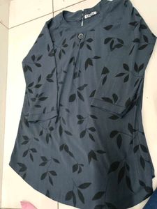 Stylish Leaf Print Kurta