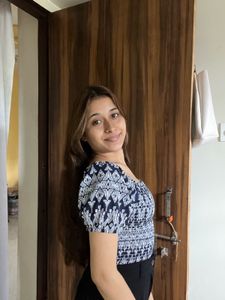 Chic Smocked Print Top