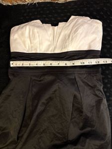 Chic Black &amp; White Strapless Dress
