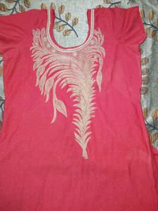 Red Kurta Eid Dress