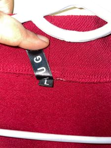 Maroon Long Cardigan