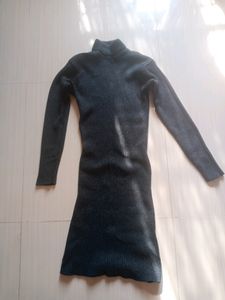 Stretchable Woolen Bodycon Dress