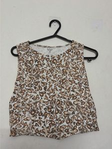 Stylish Sleeveless Printed Top