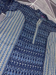Blue Pakistani Kurta with farshi salwar 💙