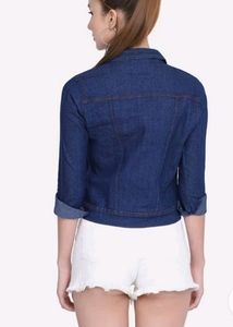 Navy Blue Denim Jacket For Women