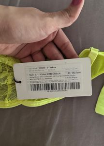 Neon Lace Bra &amp; Thong Set