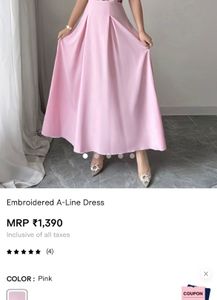 savana Off-Shoulder Floral Embroidered Dre