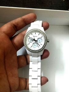 Fossil White Watch For Women