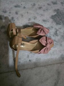 Cute Pink Bow Sandals