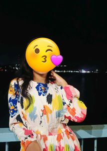 Colorful Abstract Print Dress
