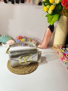 Valentino inspired  Metallic Clutch Bag