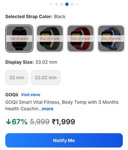 GOQii vital smartwatch