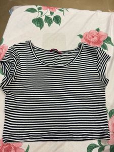 Striped Cropped Top