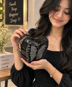 Cute Heart Shaped Butterfly Clutch