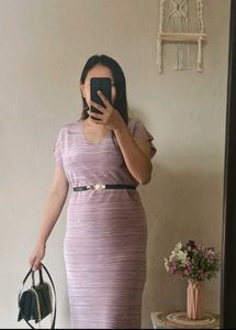Striped Midi Bodycon Dress