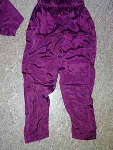 Purple silk  touser kurti set