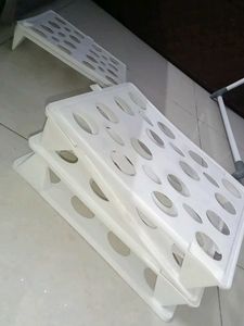 2 Tier White Plastic Bottle Drying Rack