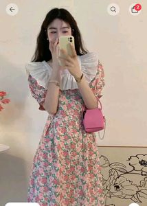 Brand new Floral Puff Sleeve Midi Dress