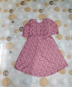 pink Floral Kurta Set