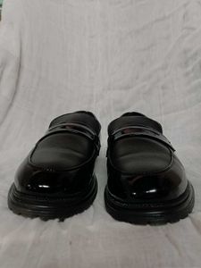 Glossy Black Loafers