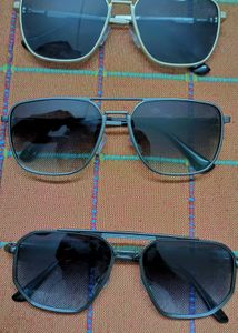 Stylish Aviator Sunglasses pair of 3
