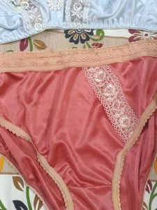 Light Blue Bra and Pink Panty Set