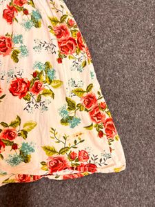 Vintage Floral Print Dress