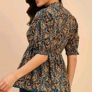 Stylish Printed Kurti with Tassels