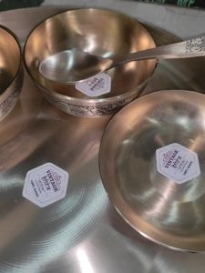 🍽️🪙😍 Rajwadi Kansa/ Kansi Dinner Set Pure Kansa
