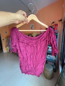 Off-Shoulder Ruffled Top