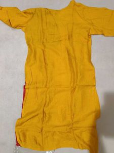 Color Block Embroidered Kurta