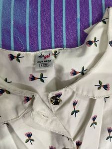 Cute Floral Print Dress for Girls