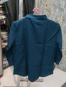 Emily Teal Button-Down Shirt