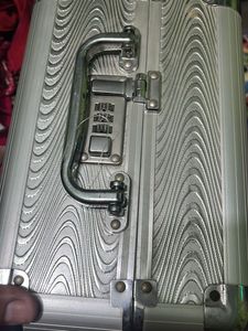 Silver Vanity Case with Lock