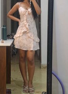 Cider floral mini dress