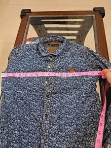 PRINTED navy Blue Boys SHIRT