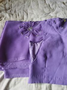 Lavender Saree