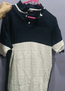 Men's Two-Tone Henley Shirt