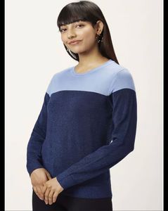 Sale. - Sparkly Navy & Blue Sweater