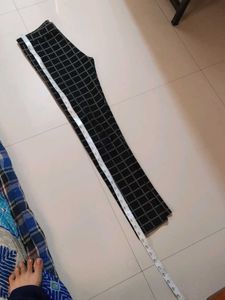 Chic Black Plaid Pants