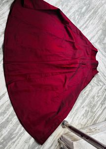 Maroon Lehenga Choli with Embellished Blouse
