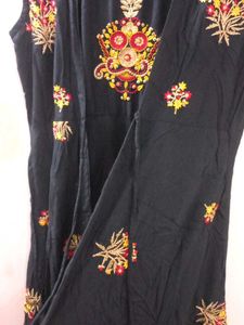 Black Colour Anarkali Kurti