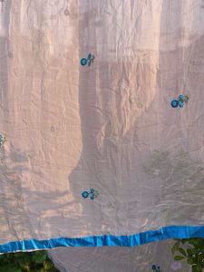 Embroidered Cotton Saree