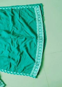 Green Embroidered Kurta Set