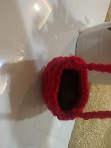 Handmade Crochet Drawstring Pouch