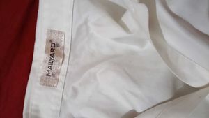 Classic White Short Sleeve Button-Up Top Shirt